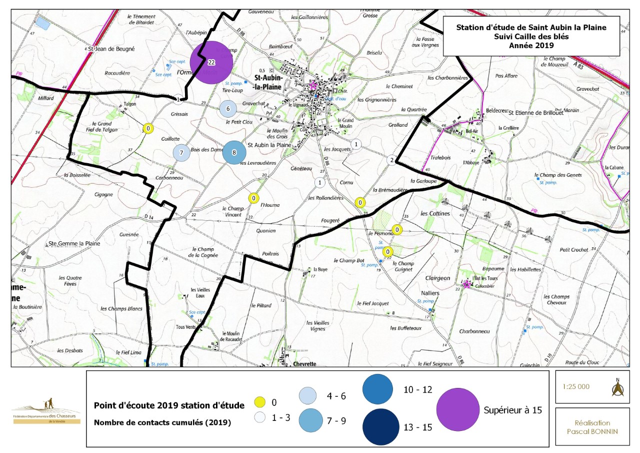 Suivi Caille des blés 2019 © FDC85